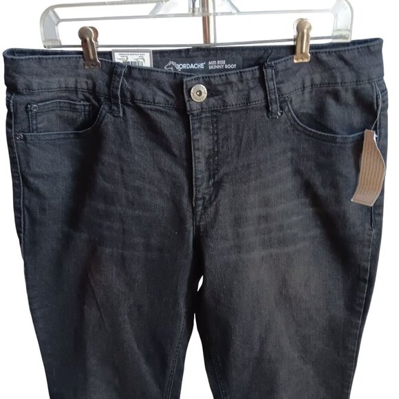 36x33 Womens 14 Mid Rise Jeans NWT NEW Jordache Skinny Boot Jeans Women's - Picture 3 of 6